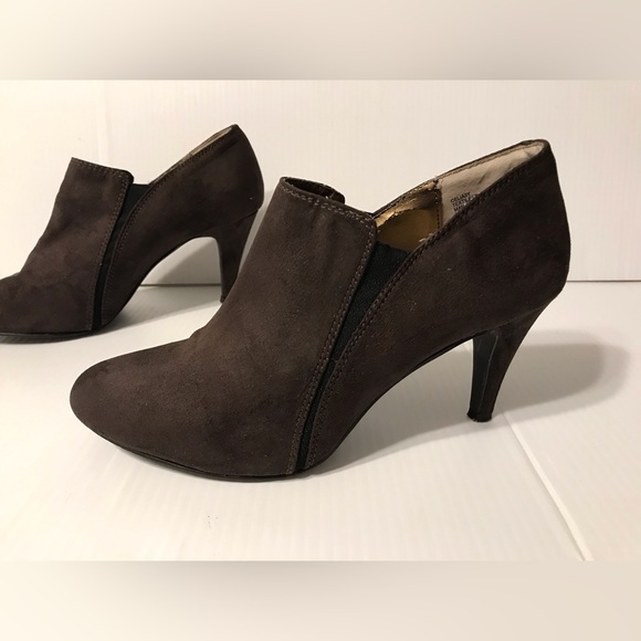 Nine West Celia suede brown ankle booties women size 7 1/2 M - Picture 3 of 11